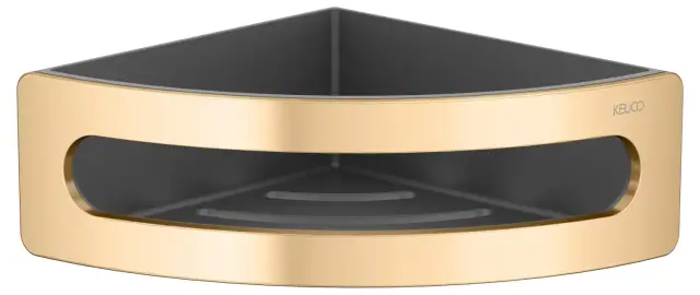 Keuco Elegance Угловая полочка-корзинка для душа, цвет: латунь 11657 250001