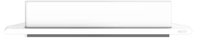 Keuco Aveno Угловая полочка для душа 24,6х24,2 см, со встроенным стеклоочистителем, цвет: белый мат. 14657 510100