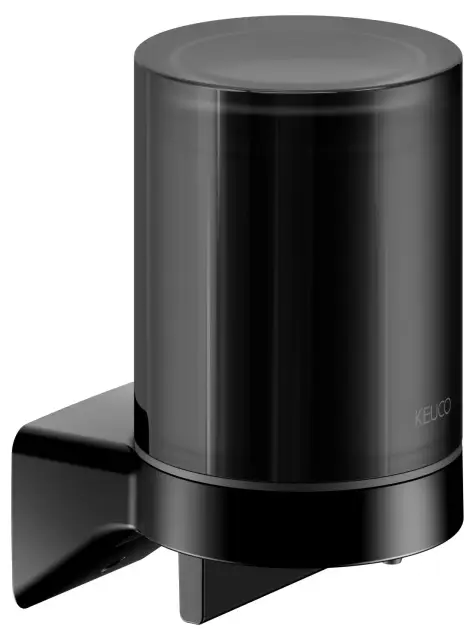 Keuco Aveno Дозатор жидкого мыла, подвес., стеклянная колба, с клеевым комплектом, цвет: черный мат. 14652 379000