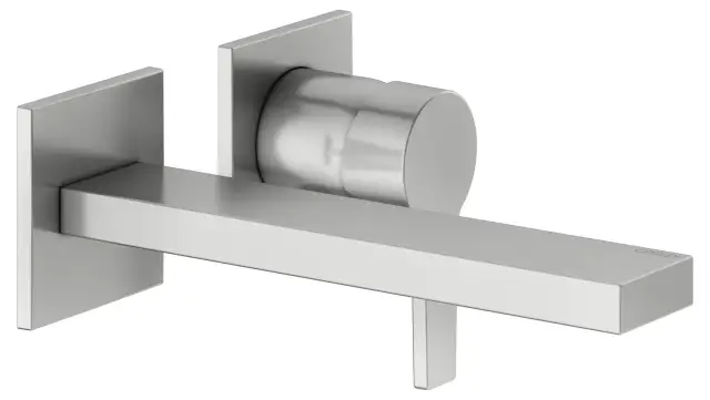 Keuco Edition 11 Смеситель для раковины рычаж., 2 потреб., излив 18,7см, встр., цвет: нерж. Сталь 51116 210200