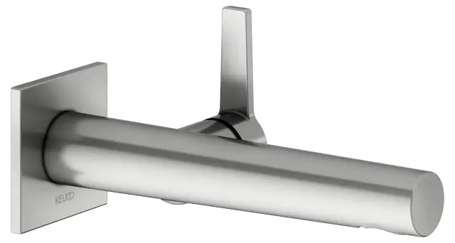 Keuco Edition 11 Смеситель для раковины рычаж., 1 потреб., излив 21,9см, встр., цвет: нерж. сталь 51116 211302