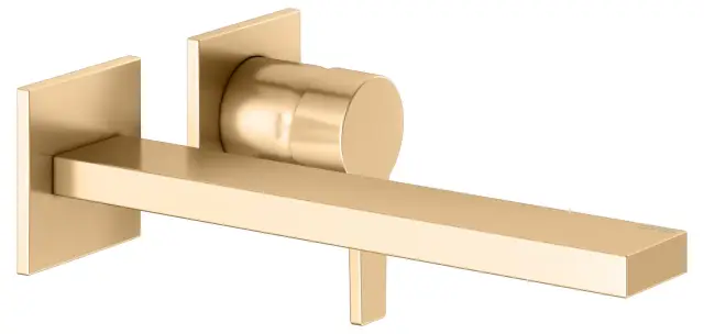 Keuco Edition 11 Смеситель для раковины рычажный, на 2 потреб., излив 26,5 см, встр., цвет:латунь 51116 250202