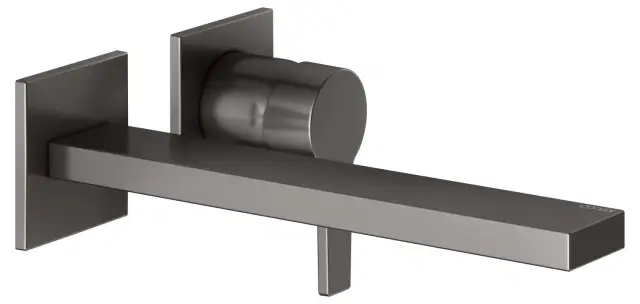 Keuco Edition 11 Смеситель для раковины рычаж., 2 потреб., излив 26,5см, встр., цвет:титан черный 51116 350202