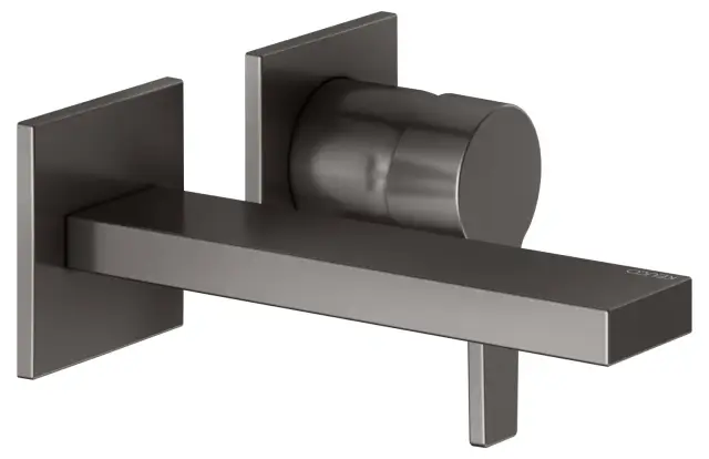 Keuco Edition 11 Смеситель для раковины рычаж., 2 потреб., излив 21,9см, встр., цвет:титан черный 51116 350201