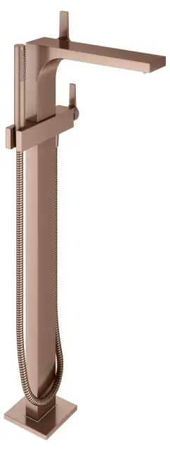 Keuco Edition 11 Смеситель для ванны, напольный, ручной душ, шланг, излив 81,7см, цвет: красное зол. 51127 290100