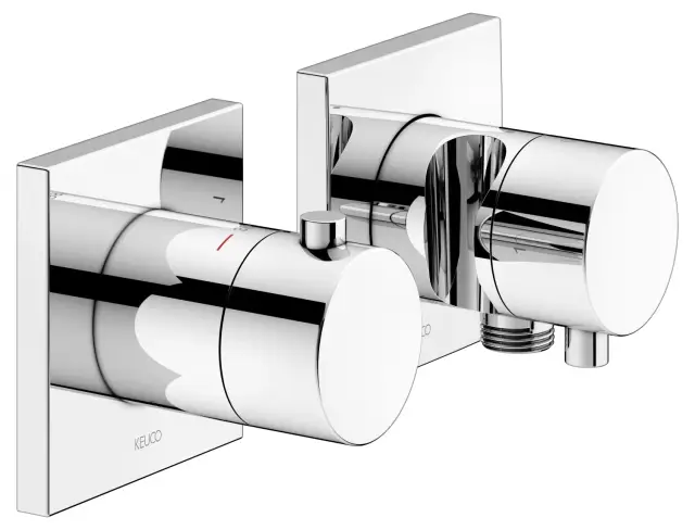 Keuco Edition 11 Смеситель для душа термостатический 2 потребителя, встр., внешняя часть, цвет: хром 51153 011222