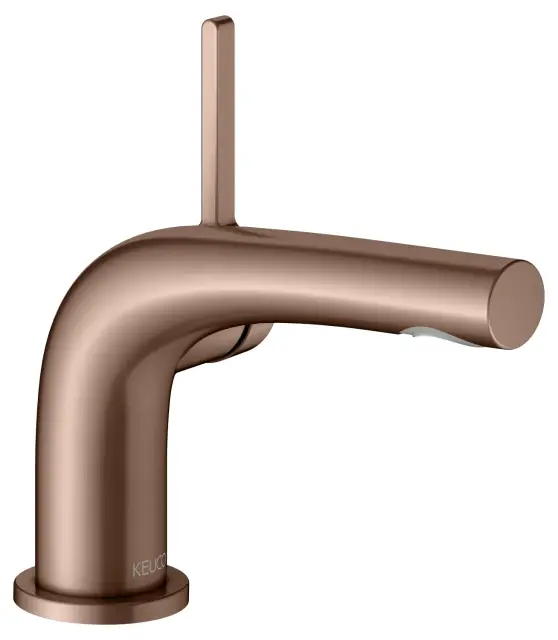 Keuco Edition 400 Смеситель для раковины рычажный 80, без д/к и гарнит. слива, цвет: красное зол. 51504 290100