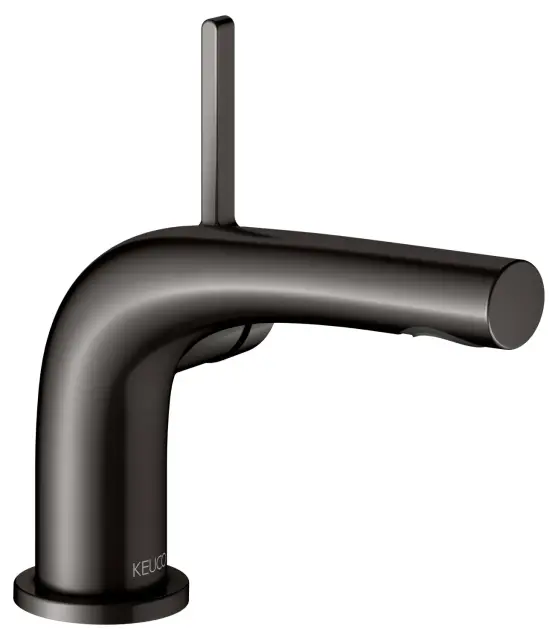 Keuco Edition 400 Смеситель для раковины рычаж. 80, без д/к и гарнитура слива, цвет: титан черный 51504 350100