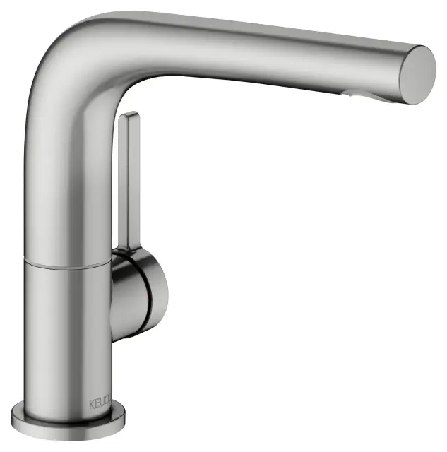 Keuco Edition 400 Смеситель для раковины рычаж. 150, без д/к и гарнитура слива, цвет: нерж. сталь 51505 210100