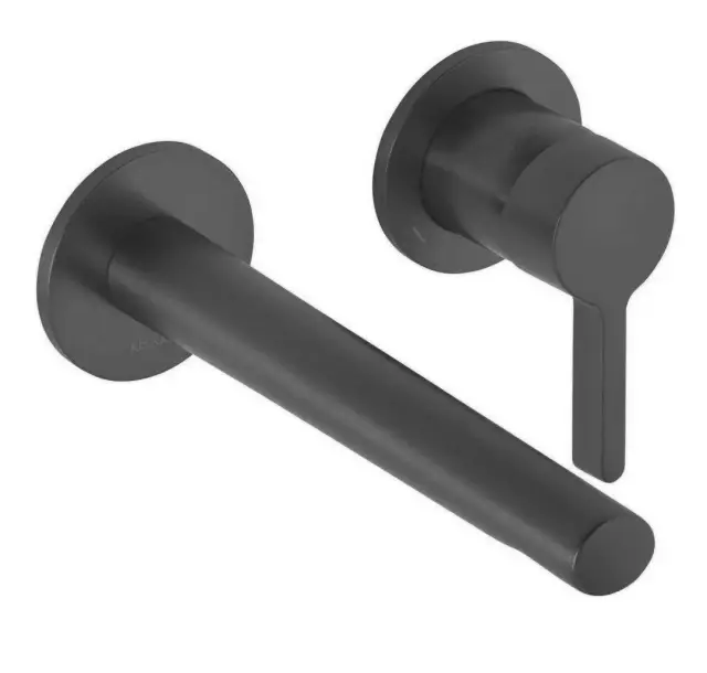 Keuco Edition 400 Смеситель для раковины рычаж., 2 потреб., излив 21,9см, встр., цвет:хром черный 51516 130200