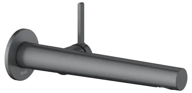 Keuco Edition 400 Смеситель для раковины рычаж., 1 потреб., излив 24,3см, встр., цвет:хром черный 51516 132101