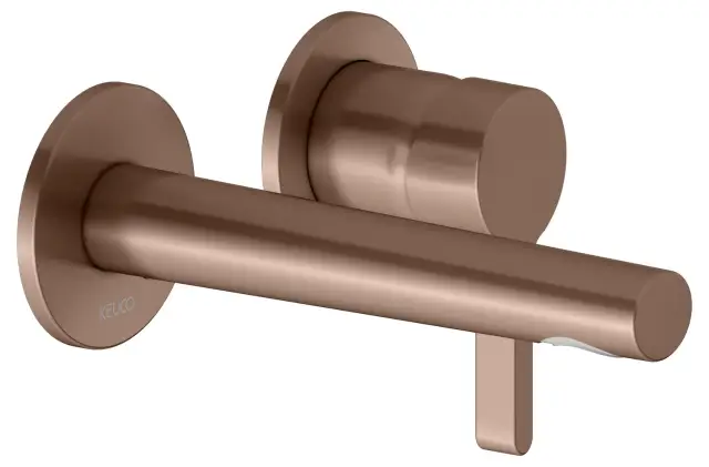 Keuco Edition 400 Смеситель для раковины рычаж., 2 потреб., изл. 18,7см, встр., цвет:красное зол. 51516 290201