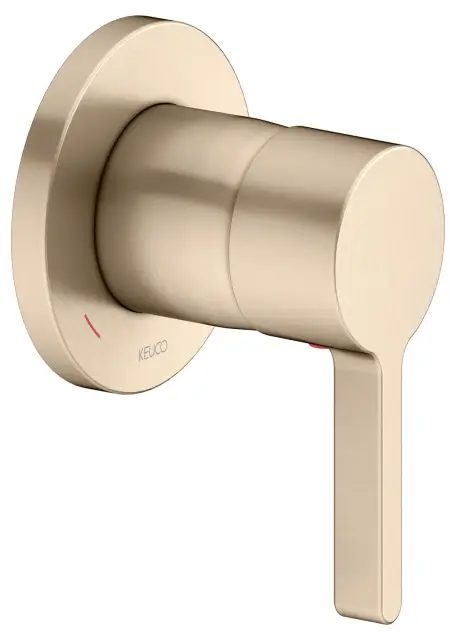 Keuco Edition 400 Смеситель для душа рычажный DN15, встраиваемый, круглая розетка, цвет: бронза 51551 030001