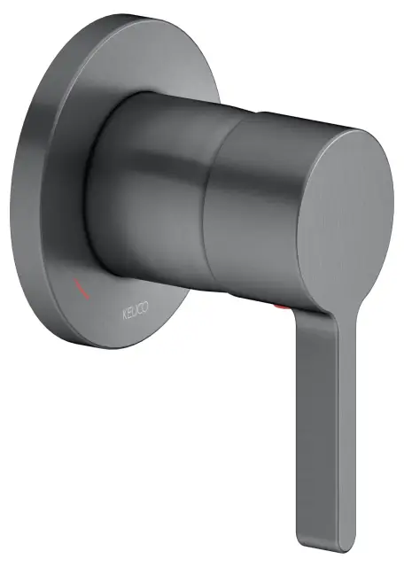 Keuco Edition 400 Смеситель для душа рычажный DN15, встраиваемый, круглая розетка, цвет: хром черный 51551 130001
