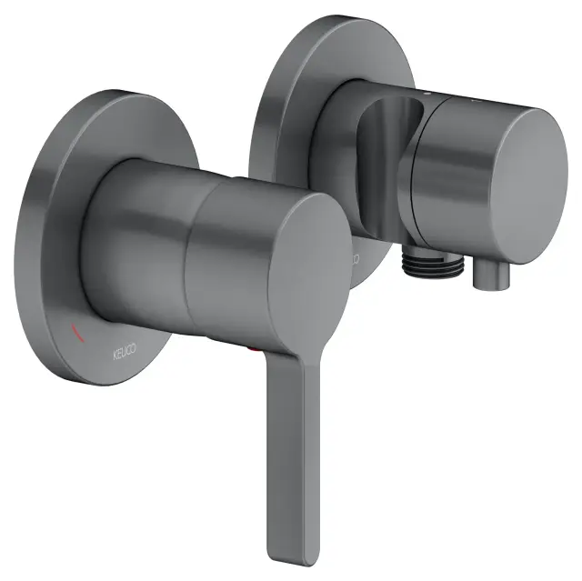 Keuco Edition 400 Смеситель для душа встр., 2 потреб., с держателем и переключ., цвет: хром черный 51551 131221