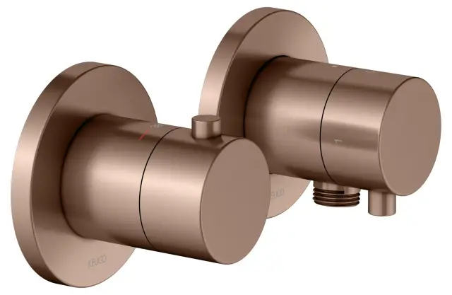 Keuco Edition 400 Смеситель для душа термостат., 2 потреб., встр., внешняя часть, цвет: красное зол. 51553 291121