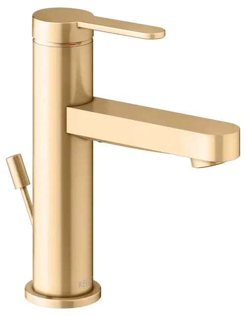 Keuco Ixmo Смеситель для раковины рычажный 100, с д/к и гарнитуром для слива, цвет: латунь 59502 253000