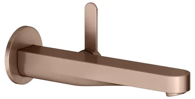 Keuco Ixmo Смеситель для раковины рычажный, 1 потреб., излив 24,1 см, встр., цвет: красное зол. 59516 291301