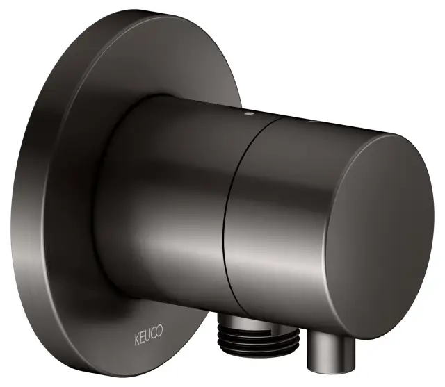 Keuco Ixmo Запорный вентиль DN15, внешняя часть, c выводом для шланга, цвет: титан черный 59541 351101