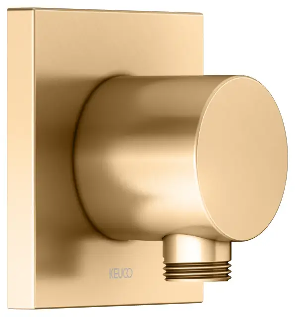 Keuco Ixmo Шланговое подключение DN15, квадратная розетка, цвет: латунь 59547 250002