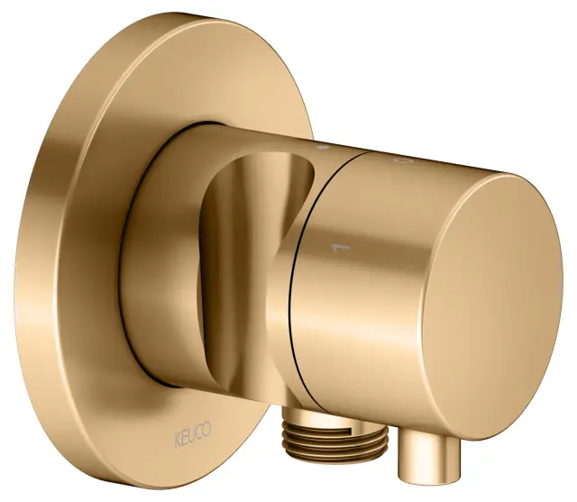 Keuco Ixmo Запорный вентиль с переключателем на 3 потребителя DN15 и держателем лейки, цвет: латунь 59549 251201