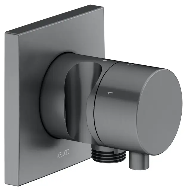 Keuco Ixmo Запорный вентиль с переключателем на 3 потреб. DN15 и держателем лейки, цвет:хром черный 59549 131202