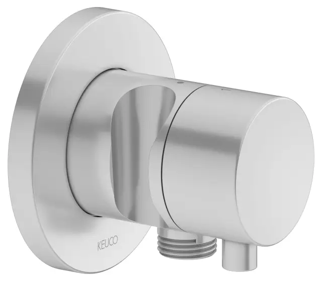 Keuco Ixmo Вентиль-переключатель 2 потреб. DN15, внешн. часть, с выводом шланга и держ., цвет: алюм. 59556 171201