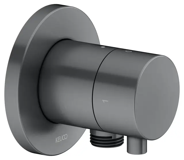 Keuco Ixmo Запорный вентиль с переключателем на 2 потреб. DN15 и выводом шланга, цвет: хром черный 59557 131101