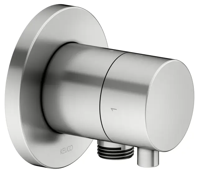 Keuco Ixmo Запорный вентиль с переключателем на 2 потреб. DN15 и выводом шланга, цвет: нерж. сталь 59557 211101