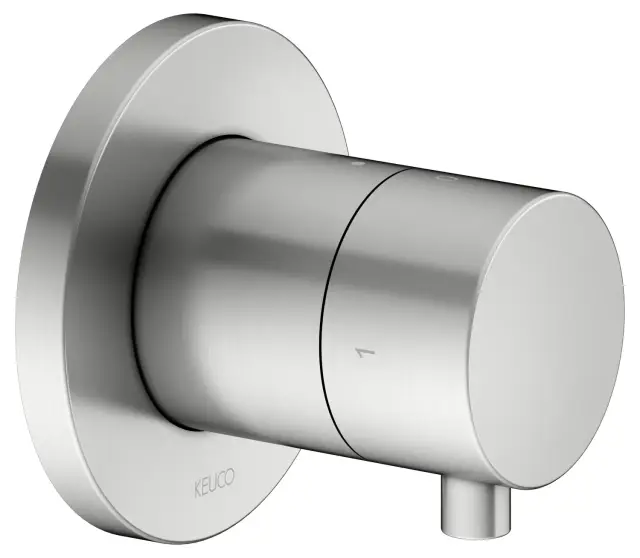 Keuco Ixmo Запорный вентиль с переключателем на 2 потребителя DN15, цвет: нержавеющая сталь 59557 211001