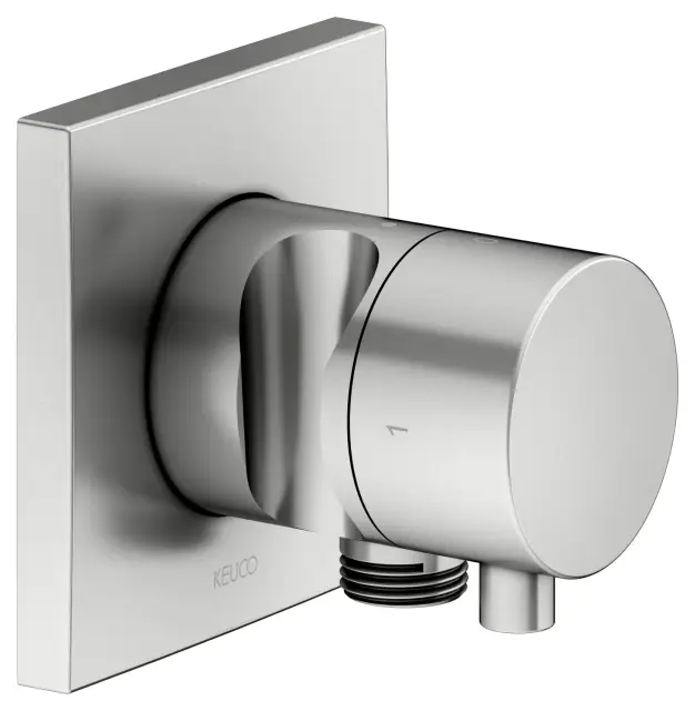 Keuco Ixmo Запорный вентиль с переключателем на 2 потребителя DN15 и держ. лейки, цвет: нерж. сталь 59557 211202