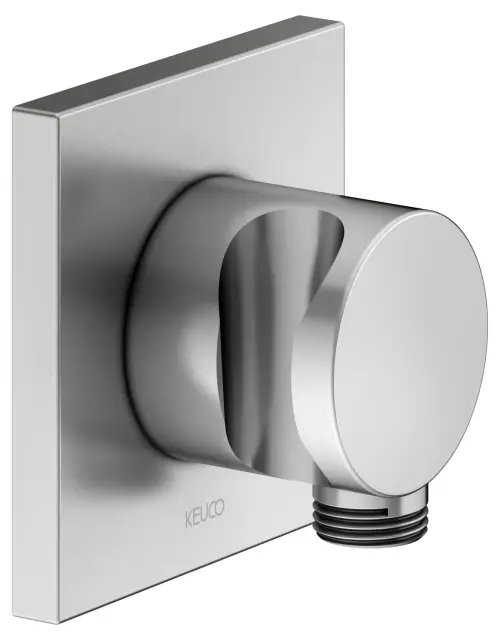 Keuco Ixmo Шланговое подключение с держателем душевой лейки DN15, цвет: нержавеющая сталь 59592 210002