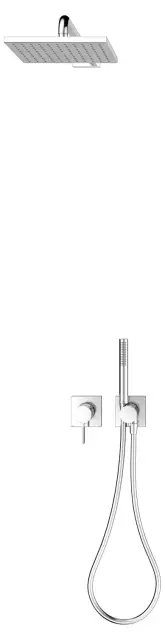 Keuco Ixmo Sets Душевой комплект: рычажный встр. смеситель, без излива, шланг, ручной душ, цвет:хром 59651 010402