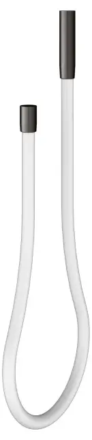 Keuco Brausen und Brausezubehör Обливной шланг для СПА 180 см, с держателем, цвет: титан черный 59996 351851