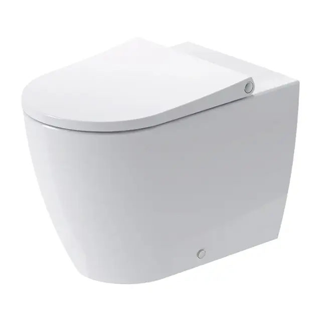 Duravit Bento Starck Box Унитаз напольный 37x60 см с крышкой микролифт, цвет: белый глянцевый D4600100
