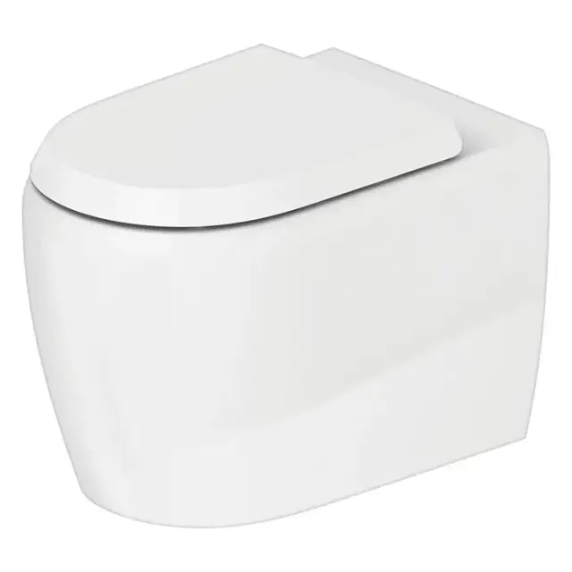 Duravit Qatego Унитаз напольный безободковый 39x60 см, цвет: белый глянцевый 2020092000