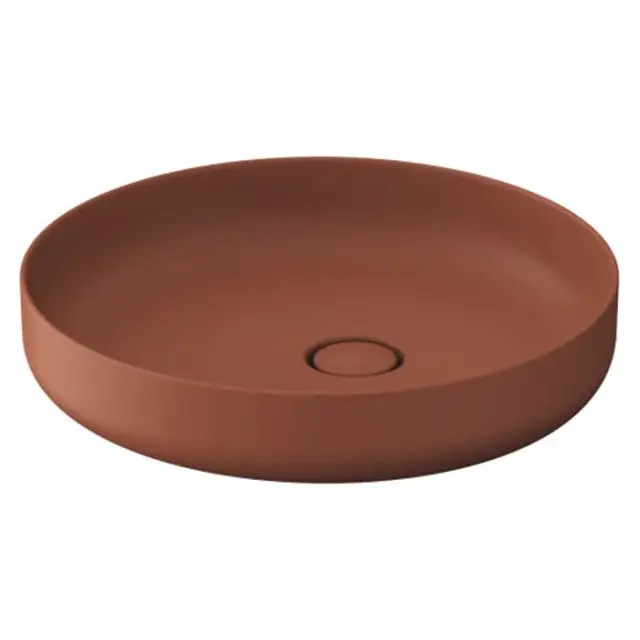 Duravit Vitrium Раковина накладная 46x46x13h см, без перелива, цвет: корица матовый 266146HC