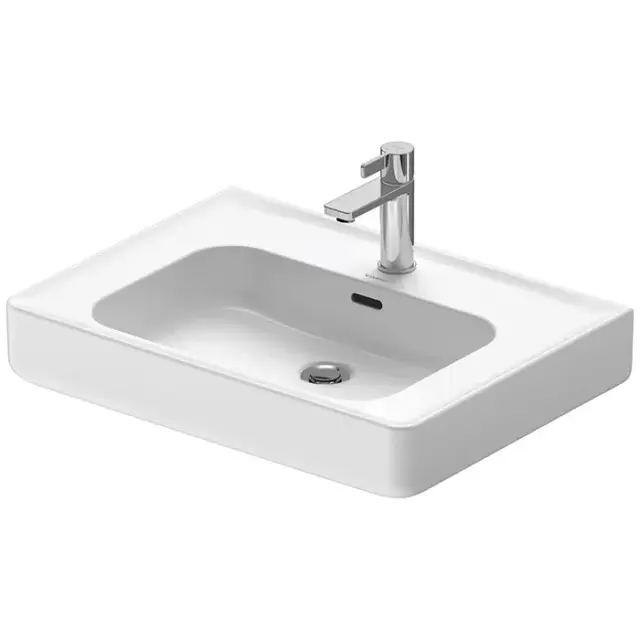Duravit Soleil by Starck Раковина подвесная 65x47.5x15h см, с переливом, цвет: белый глянцевый 2376650000