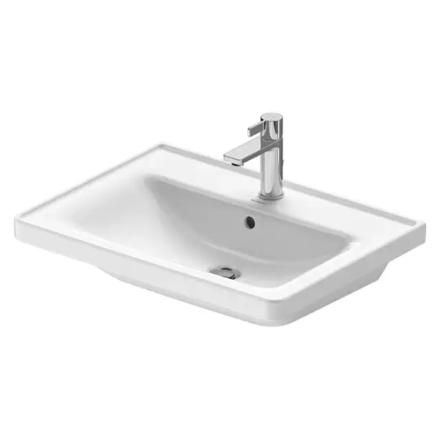 Duravit D-Neo Раковина накладная 65x48x16.5h см, с переливом, цвет: белый глянцевый 23676500001