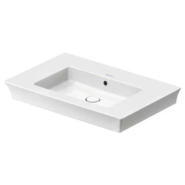 Duravit White Tulip Раковина накладная 75x49x15.5h см, с переливом, цвет: белый глянцевый 23637500601