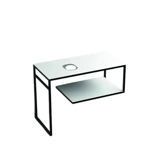 Kerasan Louise Консоль под раковину 100x50 см, напольная с полкой, цвет: Bianco matt 9332k2