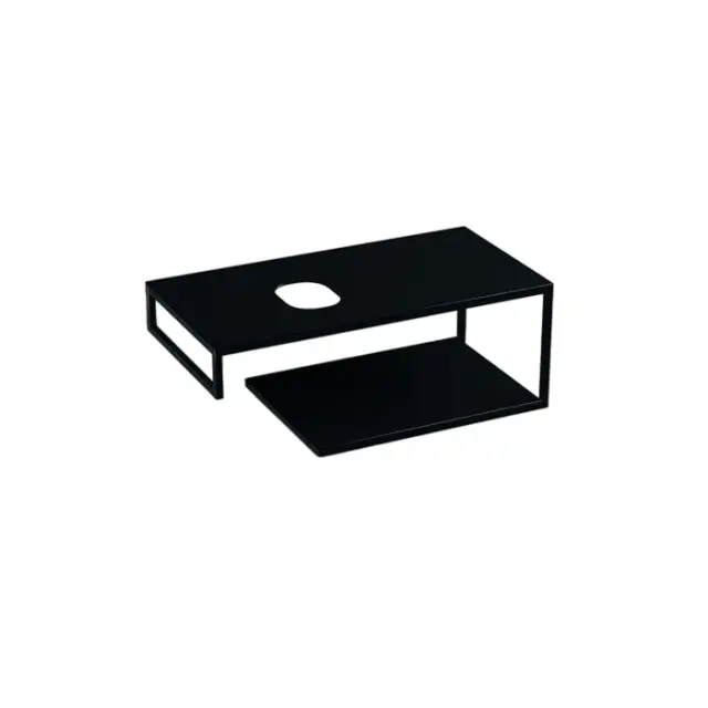 Kerasan Louise Консоль под раковину 100x50 см, подвесная с полкой, цвет: Nero matt 9322k1