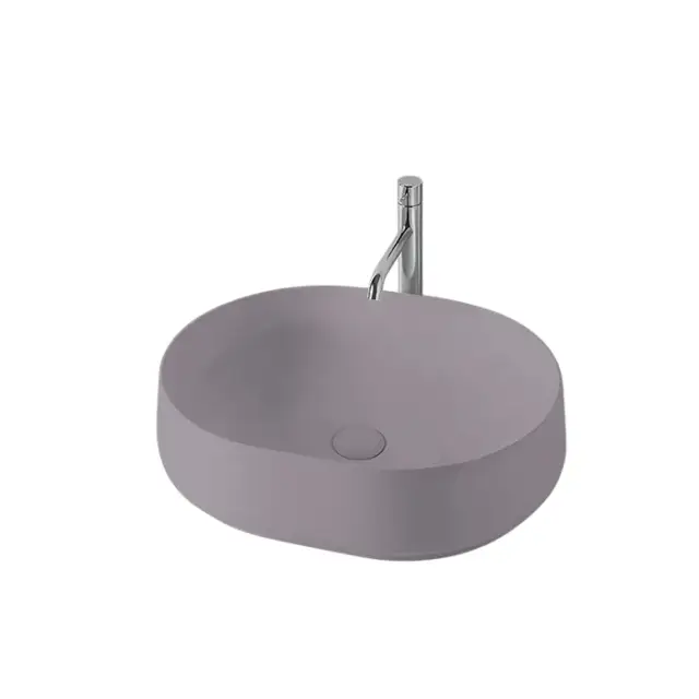 Kerasan F10 Раковина чаша 56x44x15,5h см, без перелива и отверстия под смеситель, цвет: Ferro matt 460589