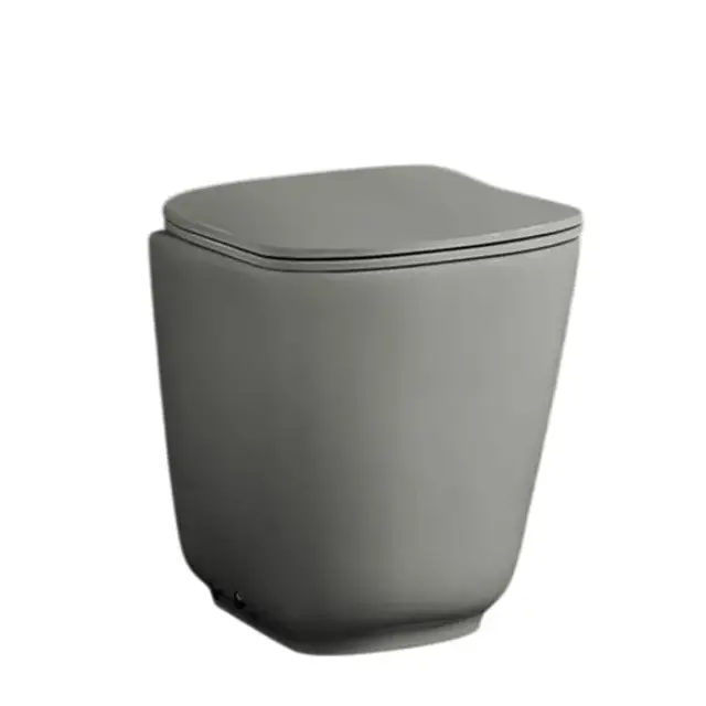 Kerasan Tribeca Унитаз приставной 55x35 см безободковый, с креплением, без крышки, цвет: Grigio matt 511859