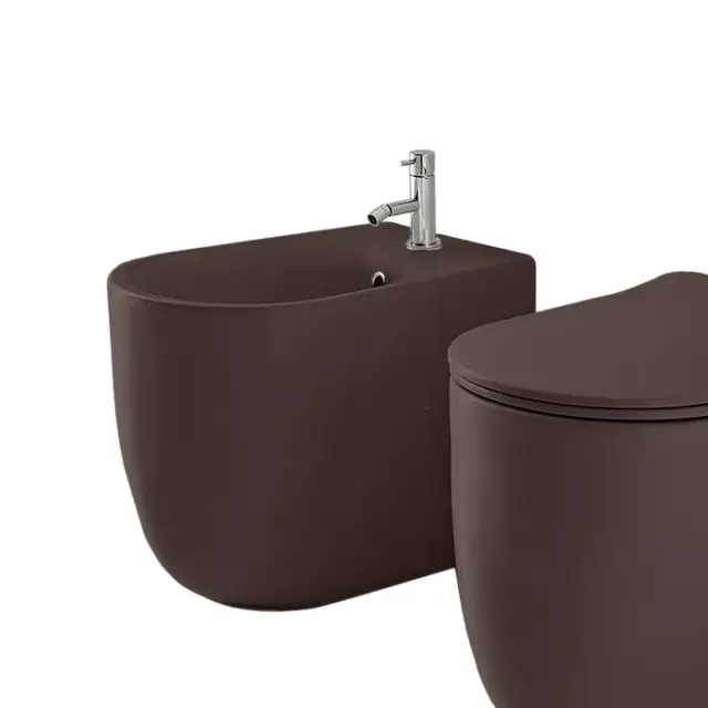 Kerasan Nolita Биде напольное 35x55 см, с 1 отверс. под смеситель и креплением, цвет: Borgogna matt 532075*1