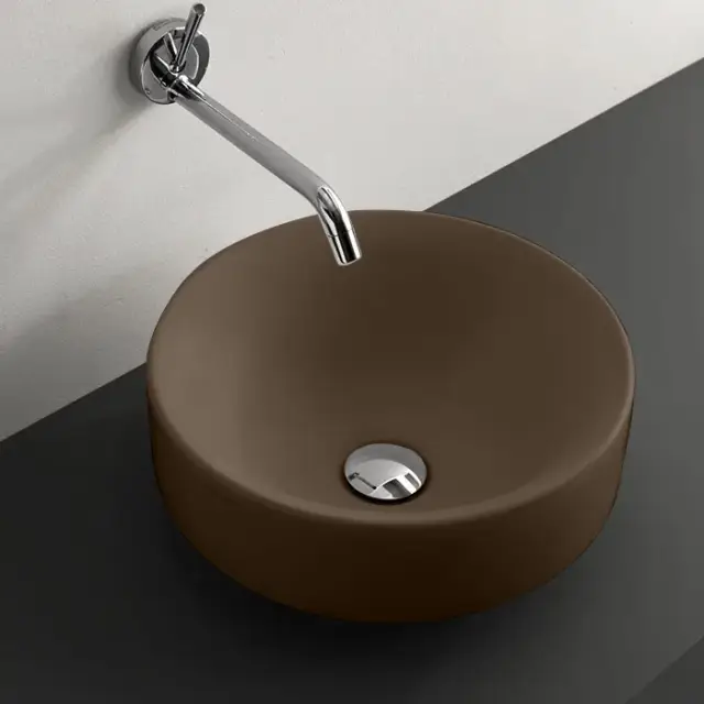 Kerasan Cento Раковина чаша d45x18h см, без перелива, цвет: Bruno matt 355788 Bruno matt *0
