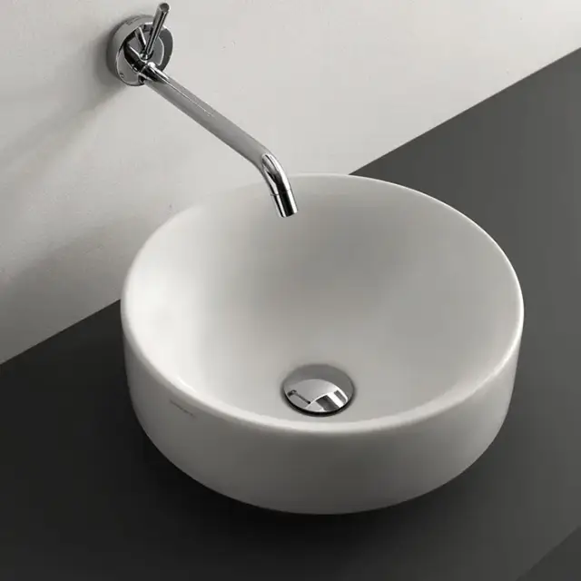 Kerasan Cento Раковина чаша d45x18h см, без перелива, цвет: Bianco matt 355730 Bianco matt *0