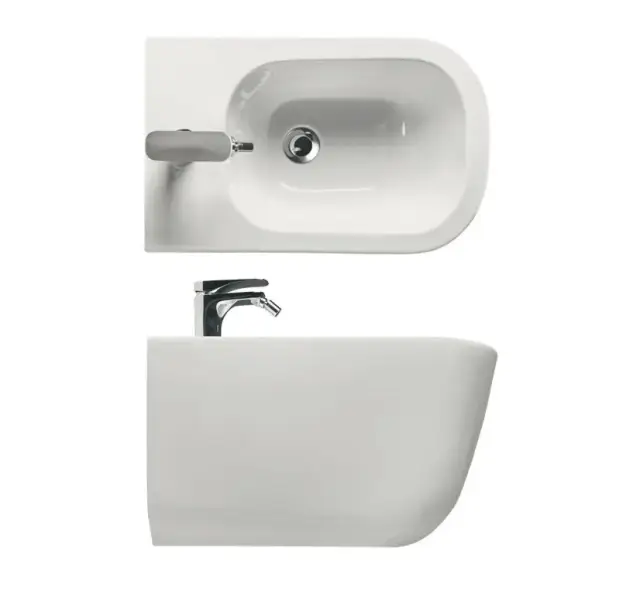 Kerasan Tribeca Биде подвесное, с 1 отверстием под смеситель и переливом, цвет: Bianco matt 512530