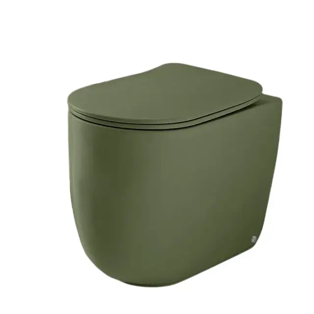 Kerasan Nolita Унитаз приставной 55x35 см, безодобковый, смыв торнадо, цвет: Verde matt 531911