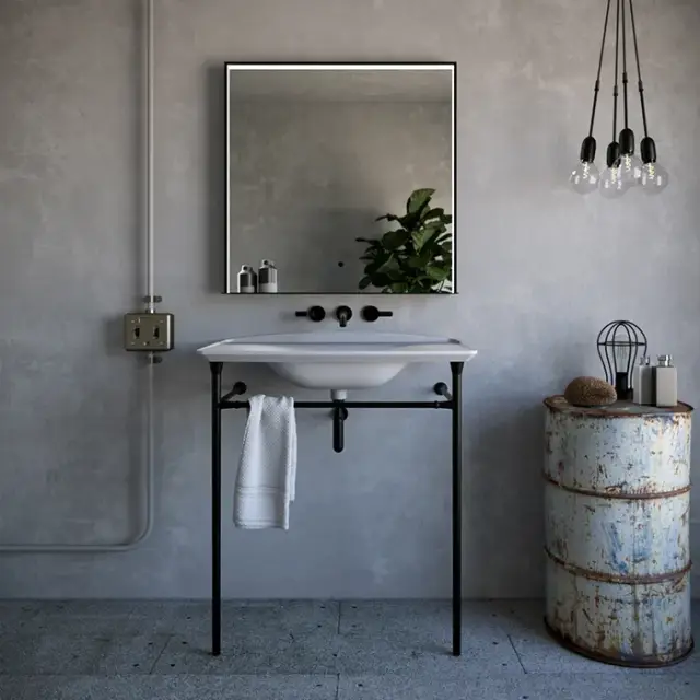 Kerasan The new yorker Консоль под раковину 80x53x85h см, напольная, цвет: Nero matt 927531